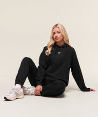 Training Oversized Fleece Hoodie - Black