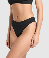 Seamless Thong 3pk - Black