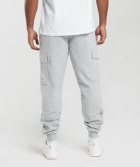 Rest Day Essentials Cargo Joggers - Light Grey Core Marl