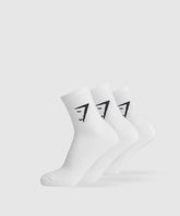 Midi 3pk Socks - White