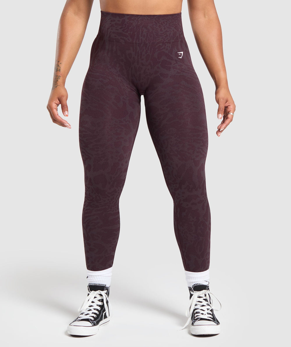 Adapt Safari Seamless Leggings - Depth Purple/Greyed Purple