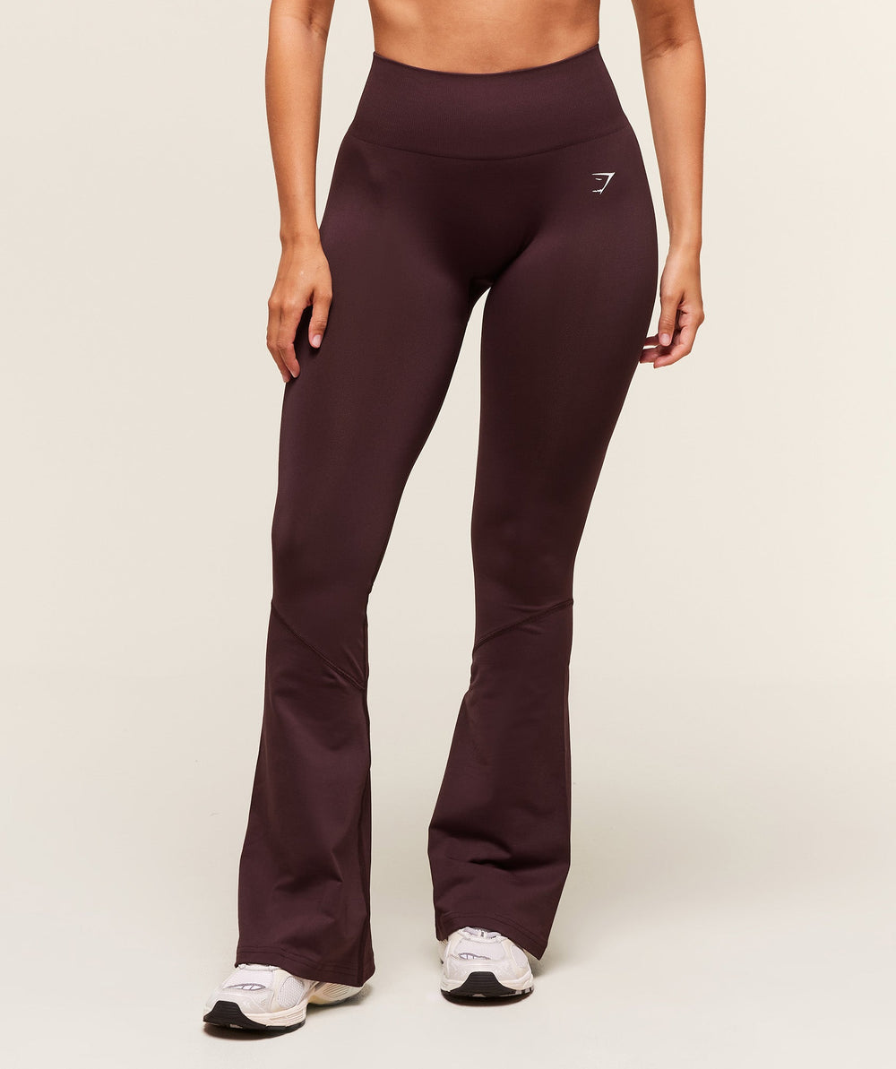 Everyday Seamless Flared Legging - Cherry Purple