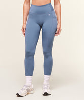 Pocket Leggings - Worn Blue