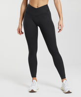 Crossover Leggings - Black
