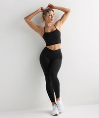 Crossover Leggings - Black