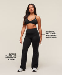 Whitney Flared Leggings - Black