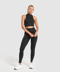 Corset Seamless Leggings - Black