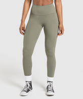 Legacy Logo Leggings - Base Green