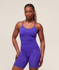 Energised Seamless Crop Top - Cobalt Purple