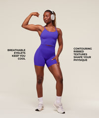 Energised Seamless Crop Top - Cobalt Purple