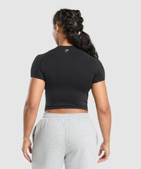 Soft Life Baby Tee - Black