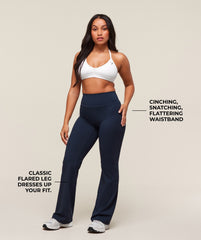 Whitney Flared Leggings - Navy