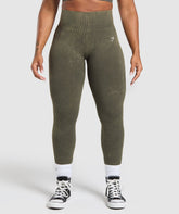 Gains Seamless Leggings - Strength Green