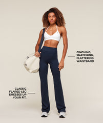Whitney Flared Leggings - Navy