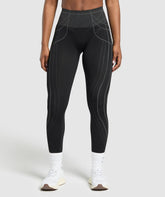 Apex Seamless Leggings - Black/Graphite Grey