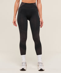 Diffuse Seamless Leggings - Black/Calm Pink