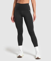 Everyday Foldover Leggings - Black
