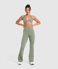 Elevate Flared Leggings 2.0 - Unit Green