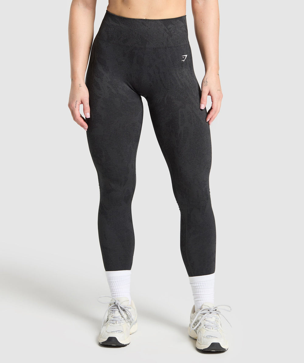 Adapt Camo Seamless Leggings - Black
