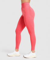 Vital Leggings - Coral Red Marl