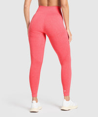 Vital Leggings - Coral Red Marl