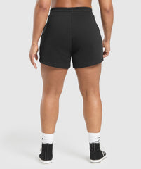 Lifting Essentials Graphic Brushed 4' Shorts - Black