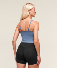 Training Cami Tank With Shelf - Worn Blue