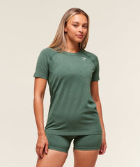 Vital Light T-Shirt - Obsidian Green Marl