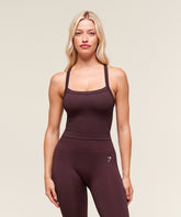Everyday Seamless Ribbed Midi Top - Cherry Purple