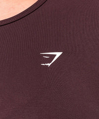 Everyday Seamless Long Sleeve Crop Top - Cherry Purple