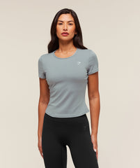 Training Baby Tee - Denim Grey