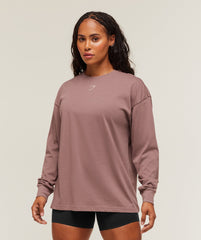 Power Long Sleeve Top - Chestnut Pink/Dusk Pink