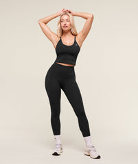 Training Cami Tank With Shelf - Black