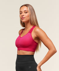 Lightweight High Support Sports Bra - Build Pink