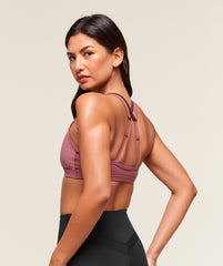 Double Up Sports Bra - Reset Pink/Rich Maroon