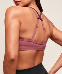 Double Up Sports Bra - Reset Pink/Rich Maroon
