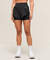 Running 2-in-1 Shorts - Black