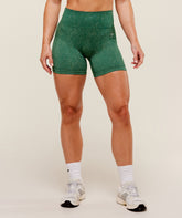 Adapt Fleck x Whitney Seamless Shorts - Lift Green/Clay Green