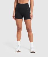 Corset Seamless Shorts - Black