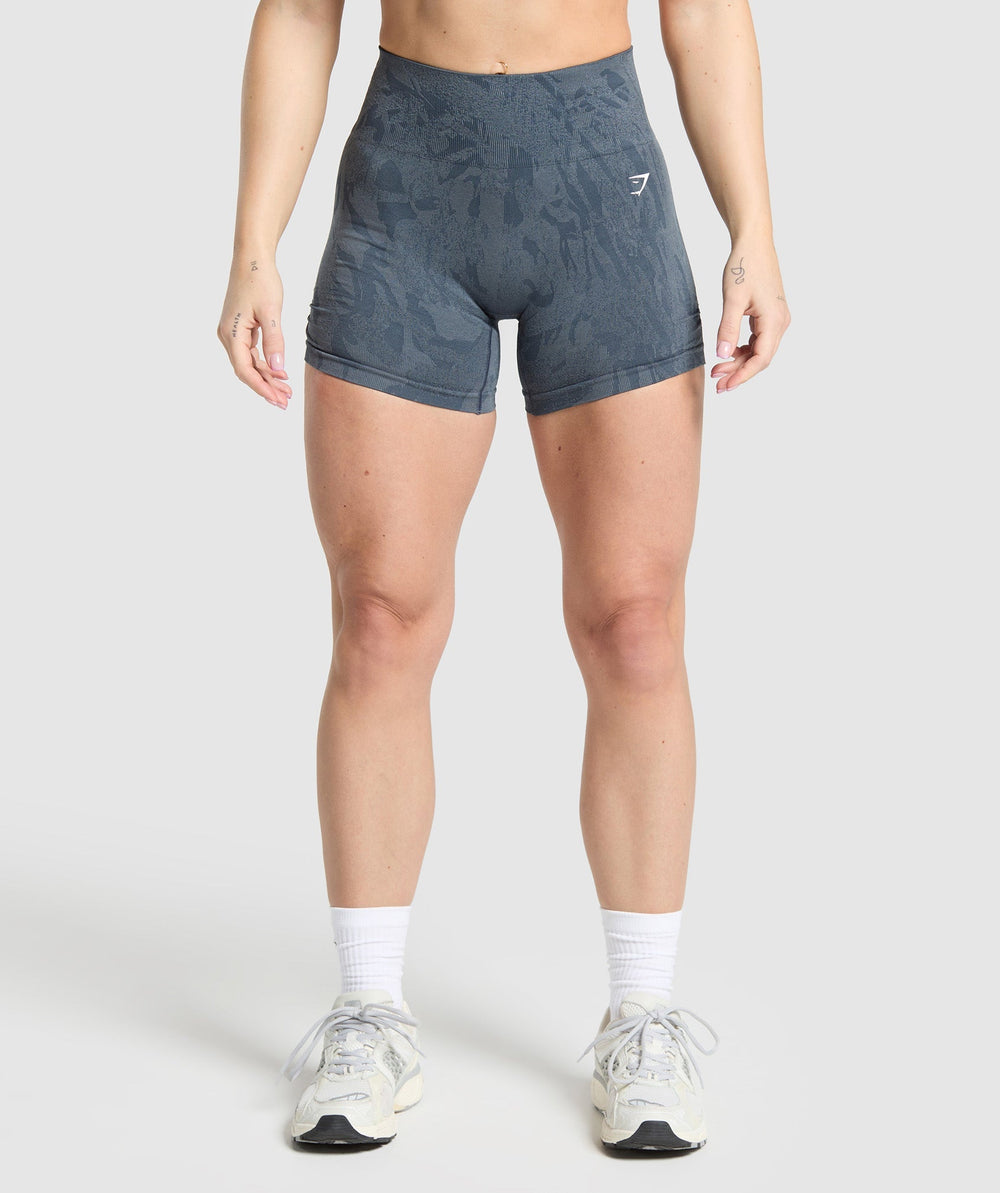 Adapt Camo Seamless Shorts - Titanium Blue/Denim Grey