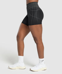 Apex Seamless Shorts - Black/Graphite Grey