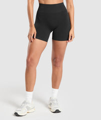 Luxe Seamless Shorts - Coal Marl