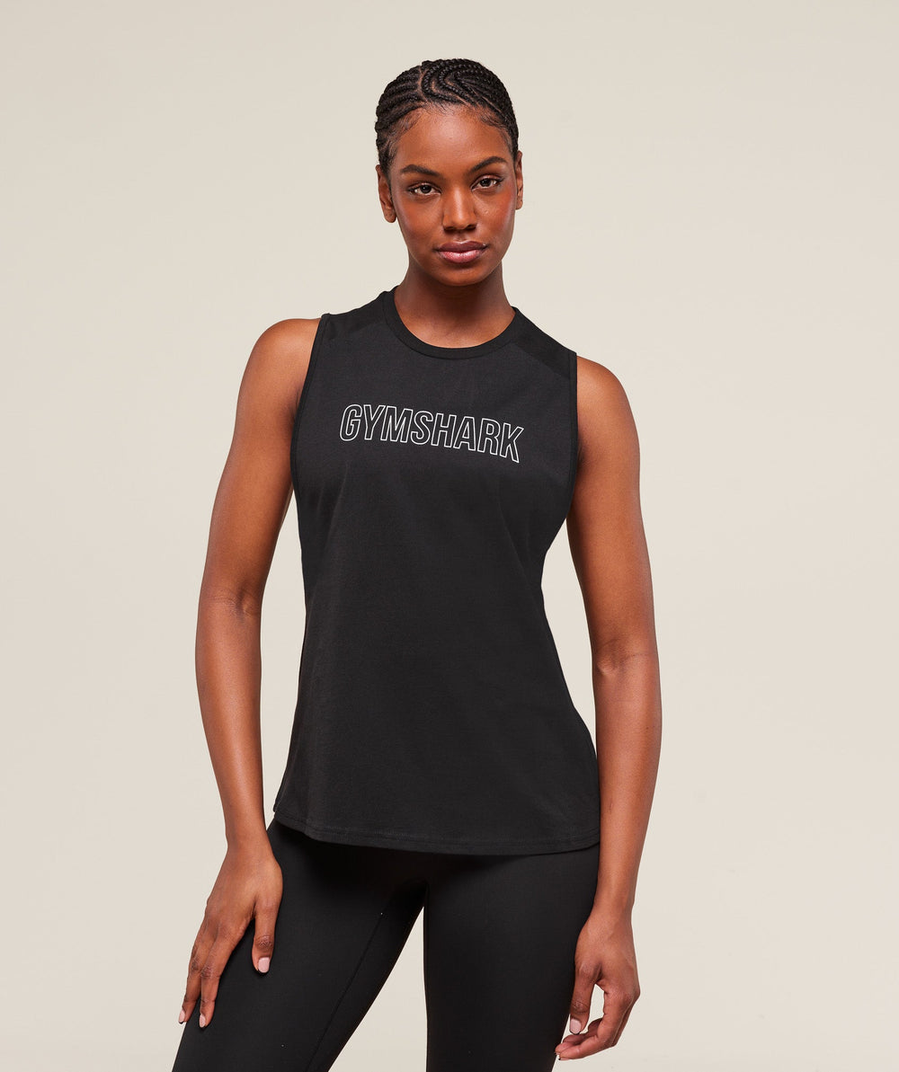 Trace Graphic Tank - Black