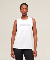Trace Graphic Tank - White