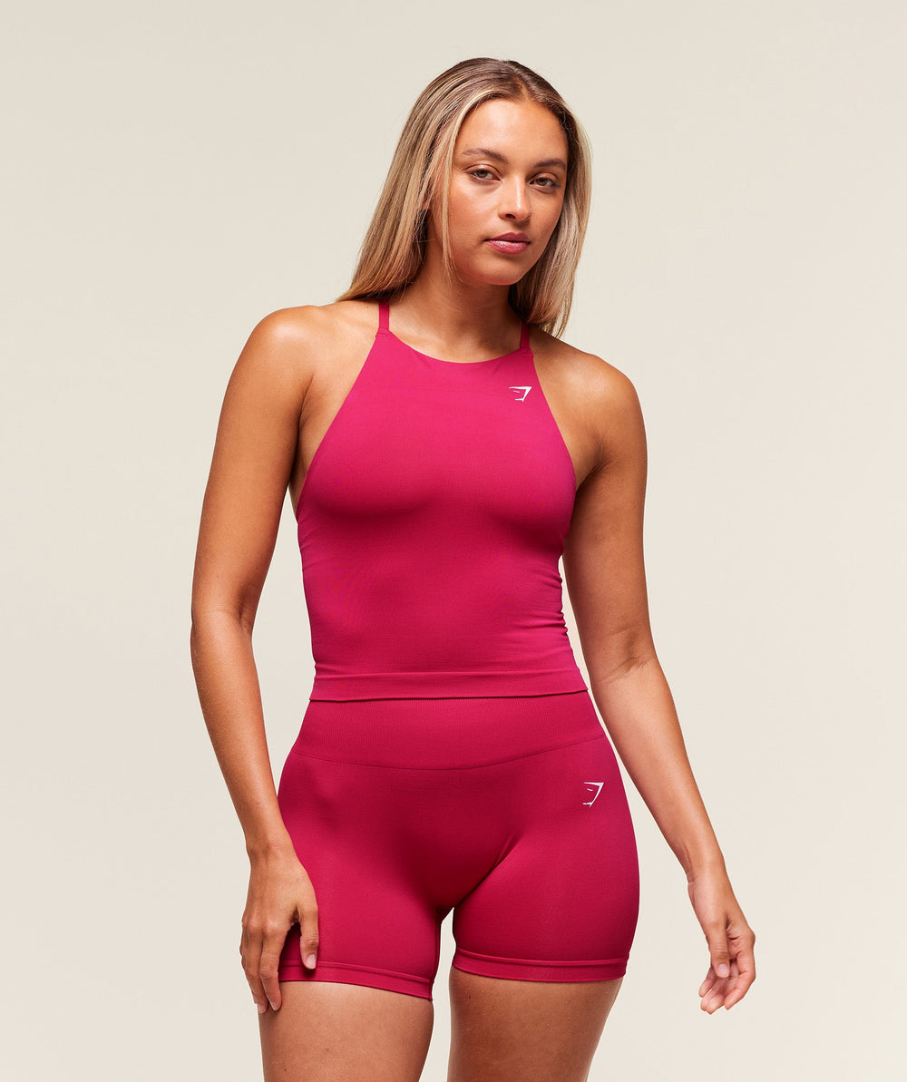 Everyday Seamless Tank With Shelf - Build Pink
