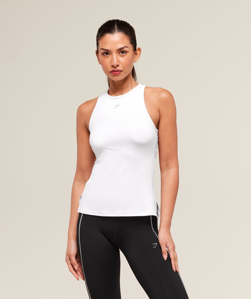 Running Back Vent Tank - White
