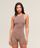 Everyday Seamless Tight Fit Tank - Chestnut Pink