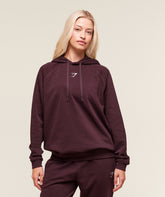 Training Oversized Fleece Hoodie - Cherry Purple