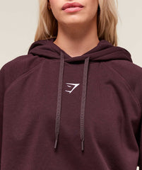 Training Oversized Fleece Hoodie - Cherry Purple