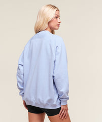 Training Oversized Fleece Sweatshirt - Peri Blue